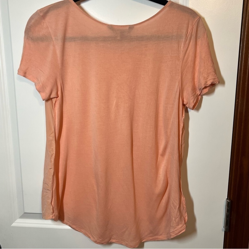 Tommy Bahama Women’s Shirt Silk Peach Size XS Short Sleeve Beach Boho Preppy‌ - Picture 7 of 7